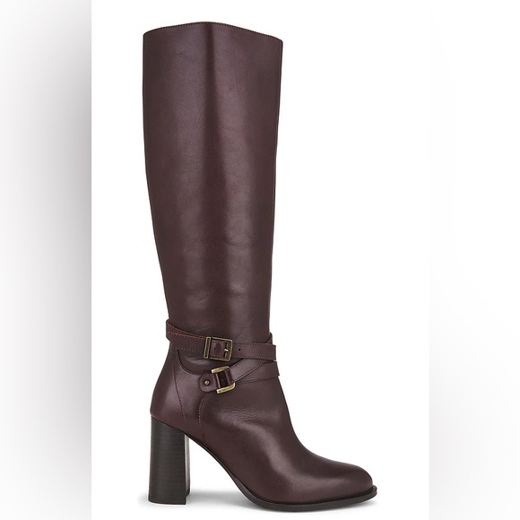 Seychelles Shoes - Seychelles Cognac Leather Knee High Boots Block Heel Tall Boots NIB - 9.5